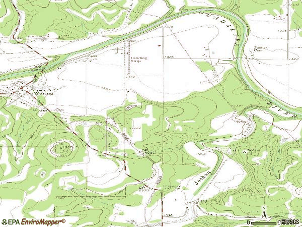 Zip code 78074 topographic map