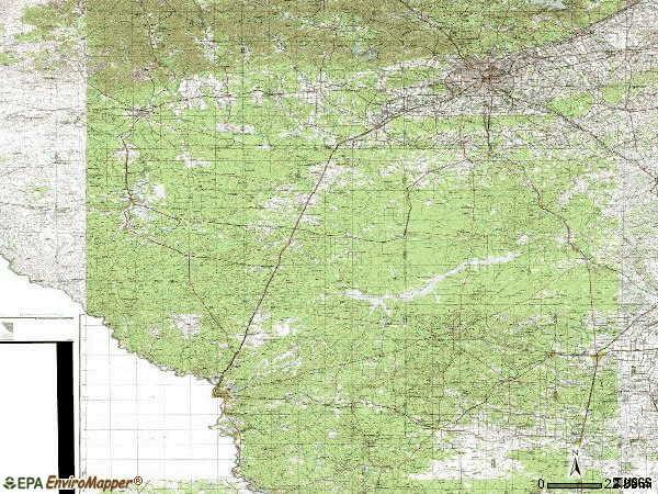 Zip code 00780 topographic map
