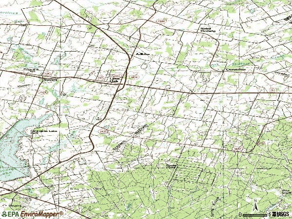 Zip code 78101 topographic map