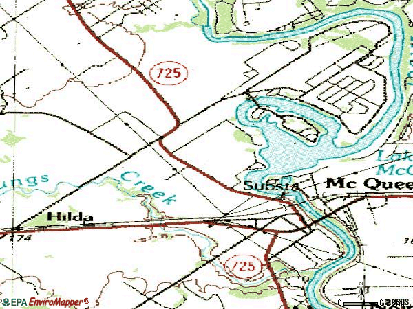 Zip code 78123 topographic map