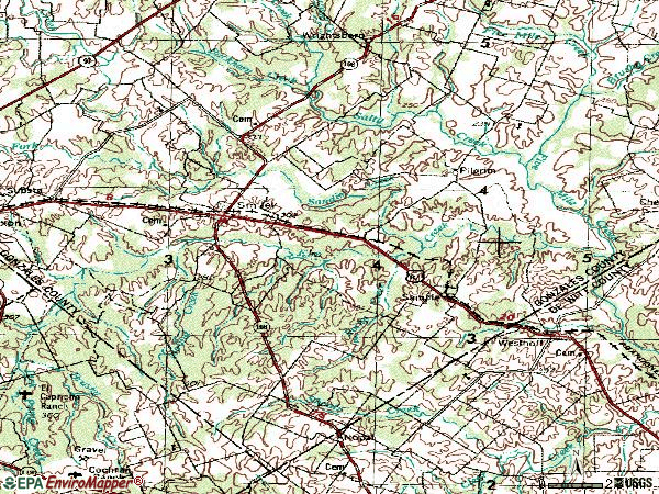 Zip code 78159 topographic map