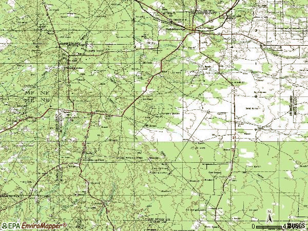 Zip code 78361 topographic map