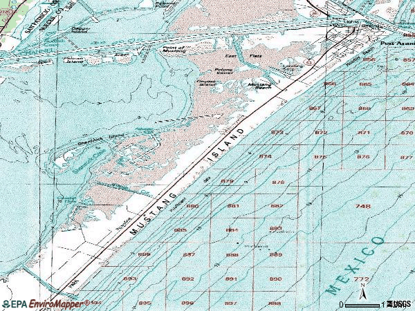 Zip code 78373 topographic map