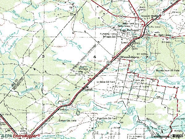 Zip code 78393 topographic map