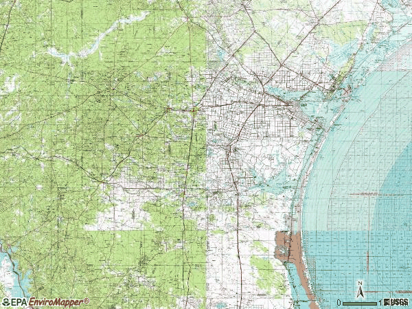 Zip code 00783 topographic map
