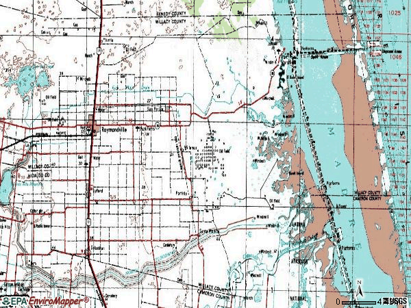 Zip code 78569 topographic map
