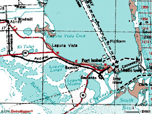 Zip code 78578 topographic map
