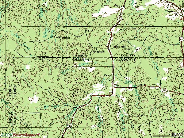 Zip code 78618 topographic map