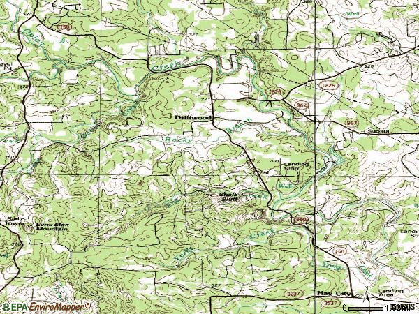 Zip code 78619 topographic map