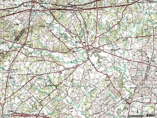 Zip code 78629 topographic map