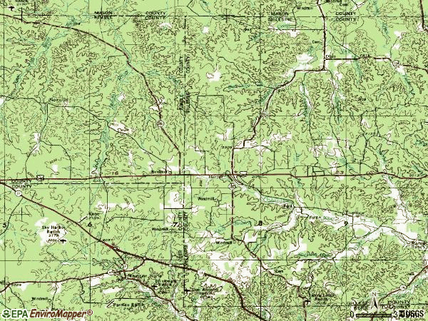Zip code 78631 topographic map