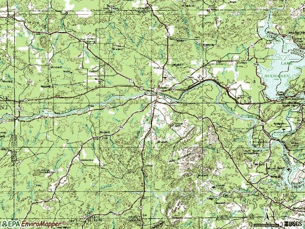 Zip code 78643 topographic map