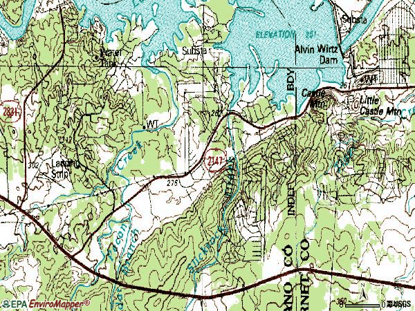 Zip code 78657 topographic map