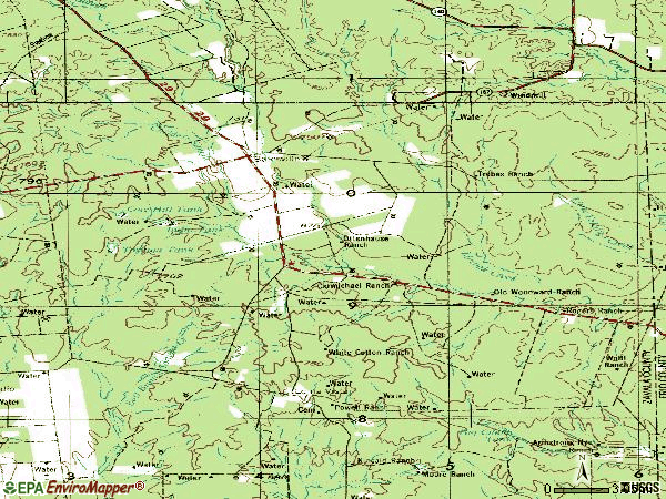 Zip code 78829 topographic map