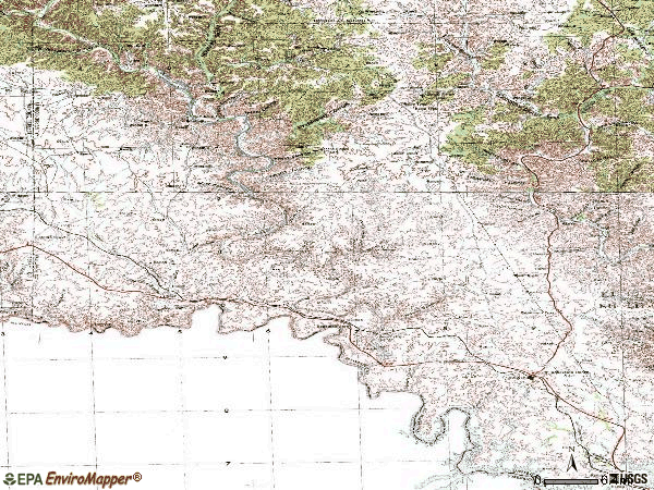Zip code 78837 topographic map