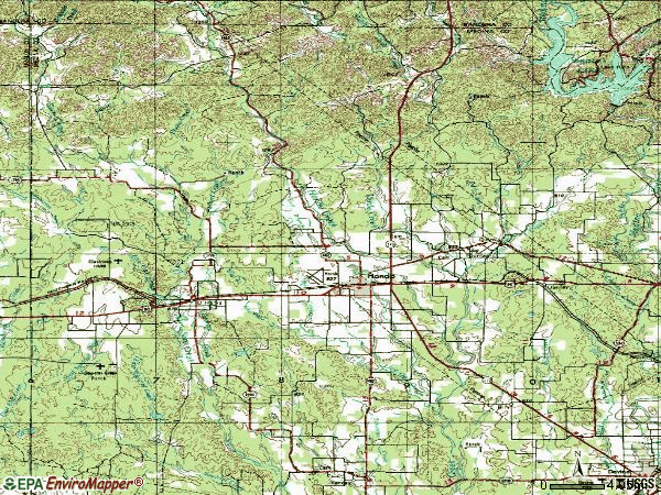 Zip code 78861 topographic map