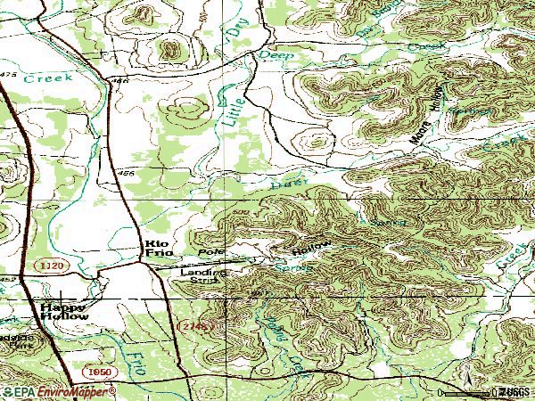 Zip code 78879 topographic map