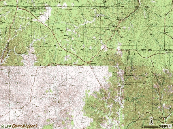 Zip code 78880 topographic map
