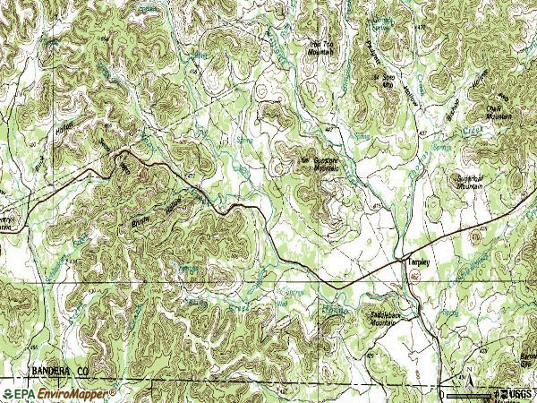 Zip code 78883 topographic map