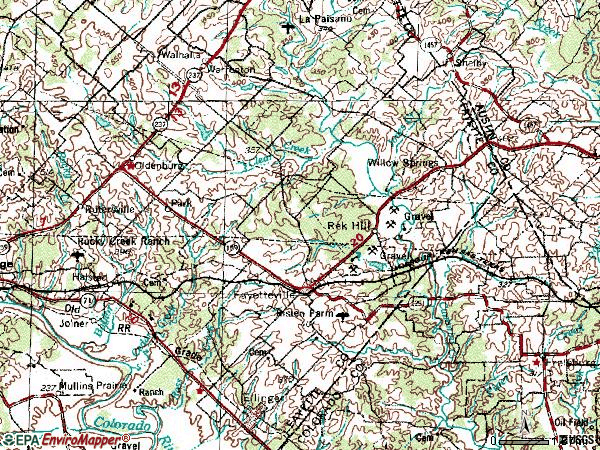 Zip code 78940 topographic map