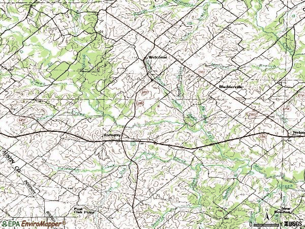 Zip code 78944 topographic map