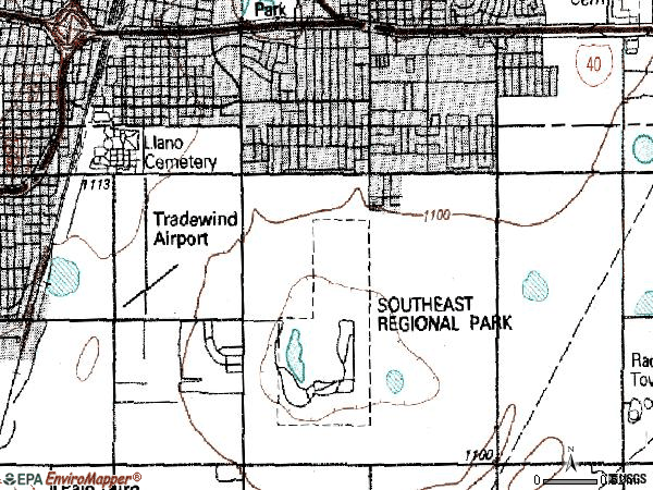 Zip code 79103 topographic map