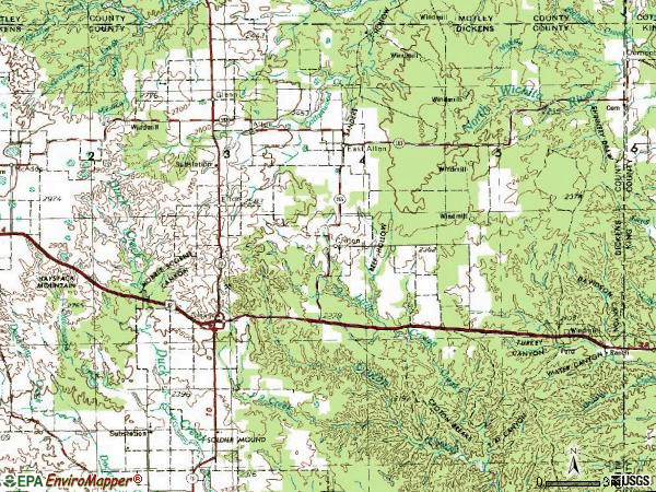 Zip code 79229 topographic map
