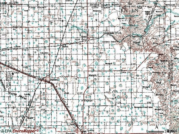 Zip code 79241 topographic map