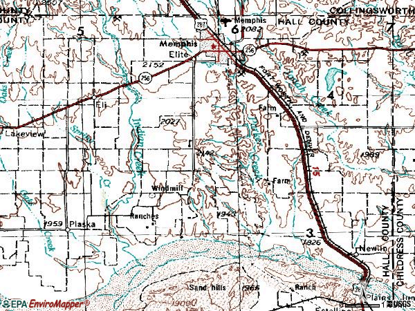 Zip code 79245 topographic map