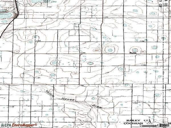 Zip code 79320 topographic map