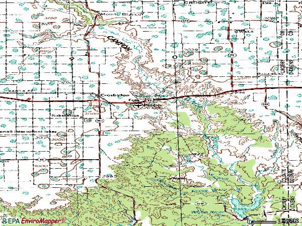 Zip code 79322 topographic map