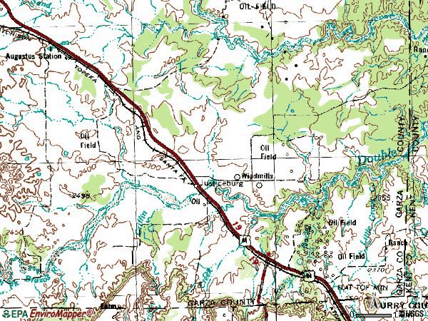 Zip code 79330 topographic map
