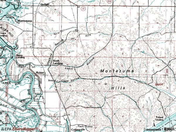 Zip code 94512 topographic map