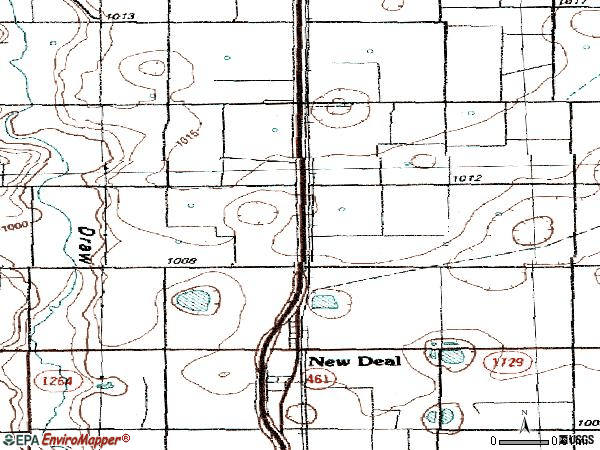 Zip code 79350 topographic map