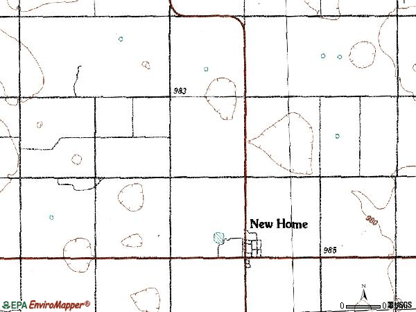 Zip code 79383 topographic map