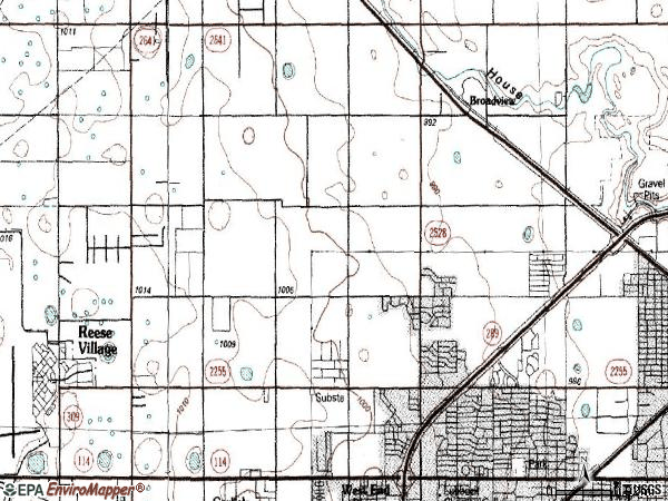 Zip code 79416 topographic map