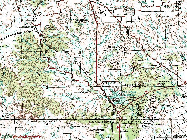 Zip code 79506 topographic map