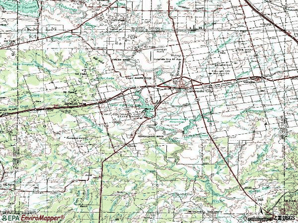 Zip code 79512 topographic map