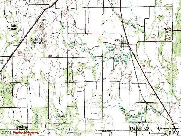 Zip code 79530 topographic map