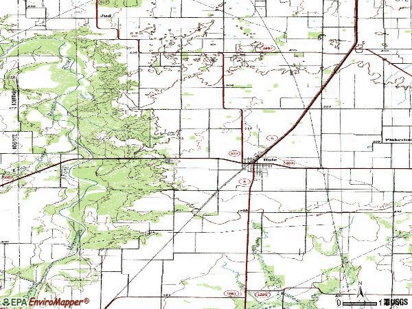 Zip code 79547 topographic map