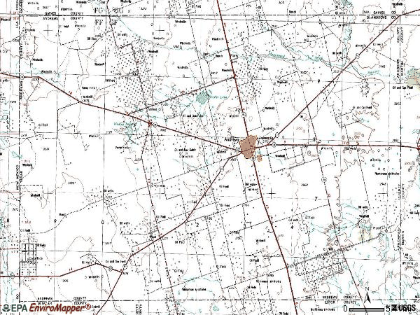 Zip code 79714 topographic map