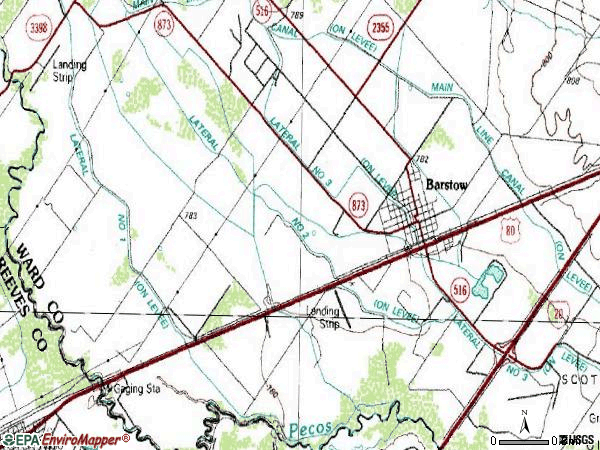 Zip code 79719 topographic map