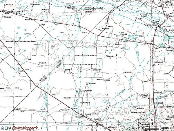 Zip code 79730 topographic map