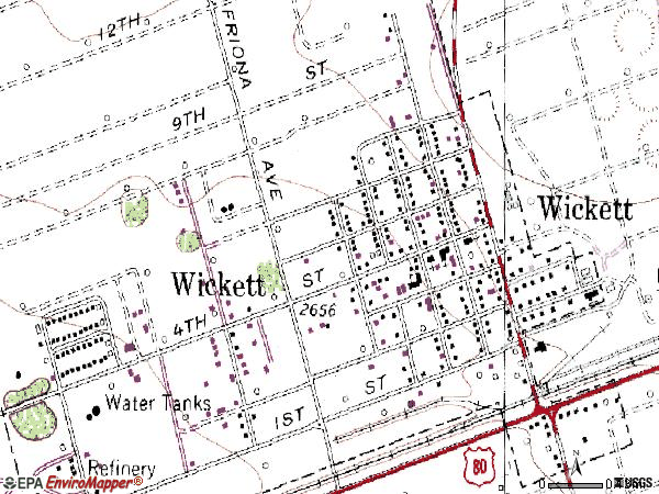 Zip code 79788 topographic map