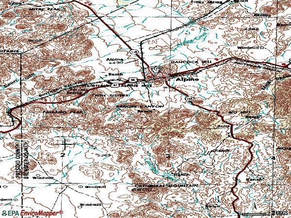 Zip code 79831 topographic map