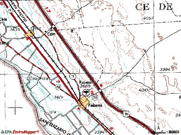 Zip code 79836 topographic map