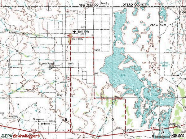 Zip code 79837 topographic map