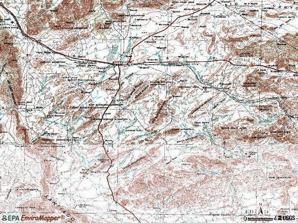 Zip code 79842 topographic map