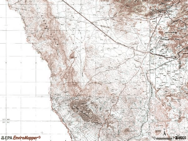 Zip code 79843 topographic map