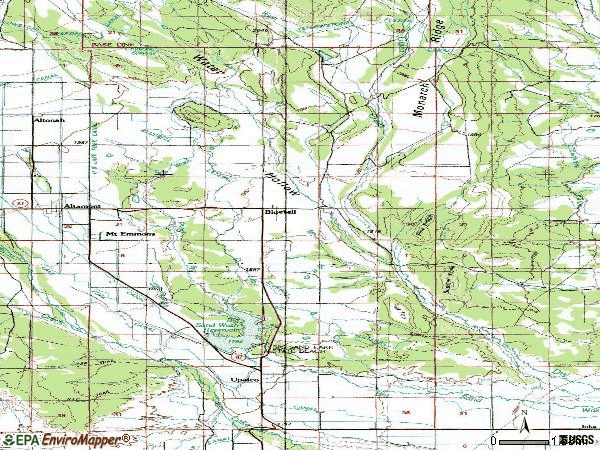 Zip code 84007 topographic map